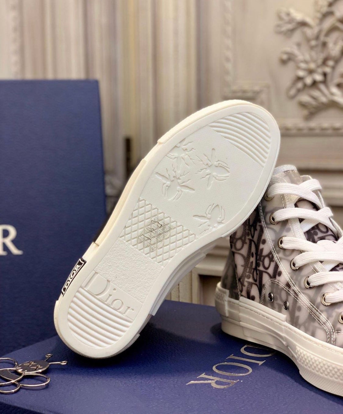 Dior B23 High - Top Sneaker “White / Black Oblique”