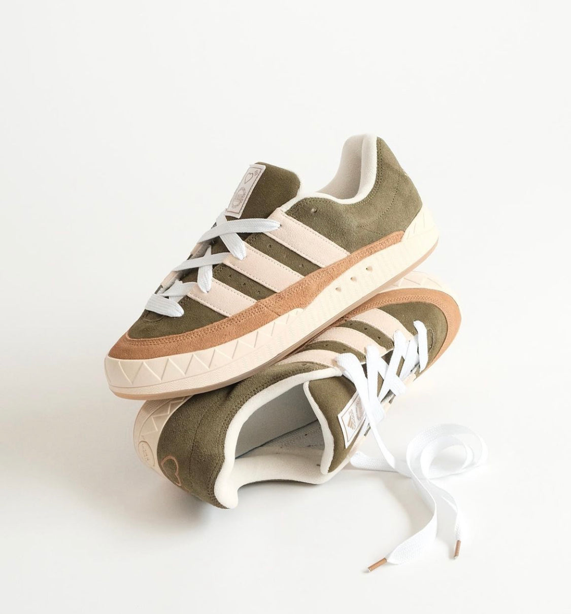 HumanMade x Adimatic Skate Sneakers “ Dust Green “