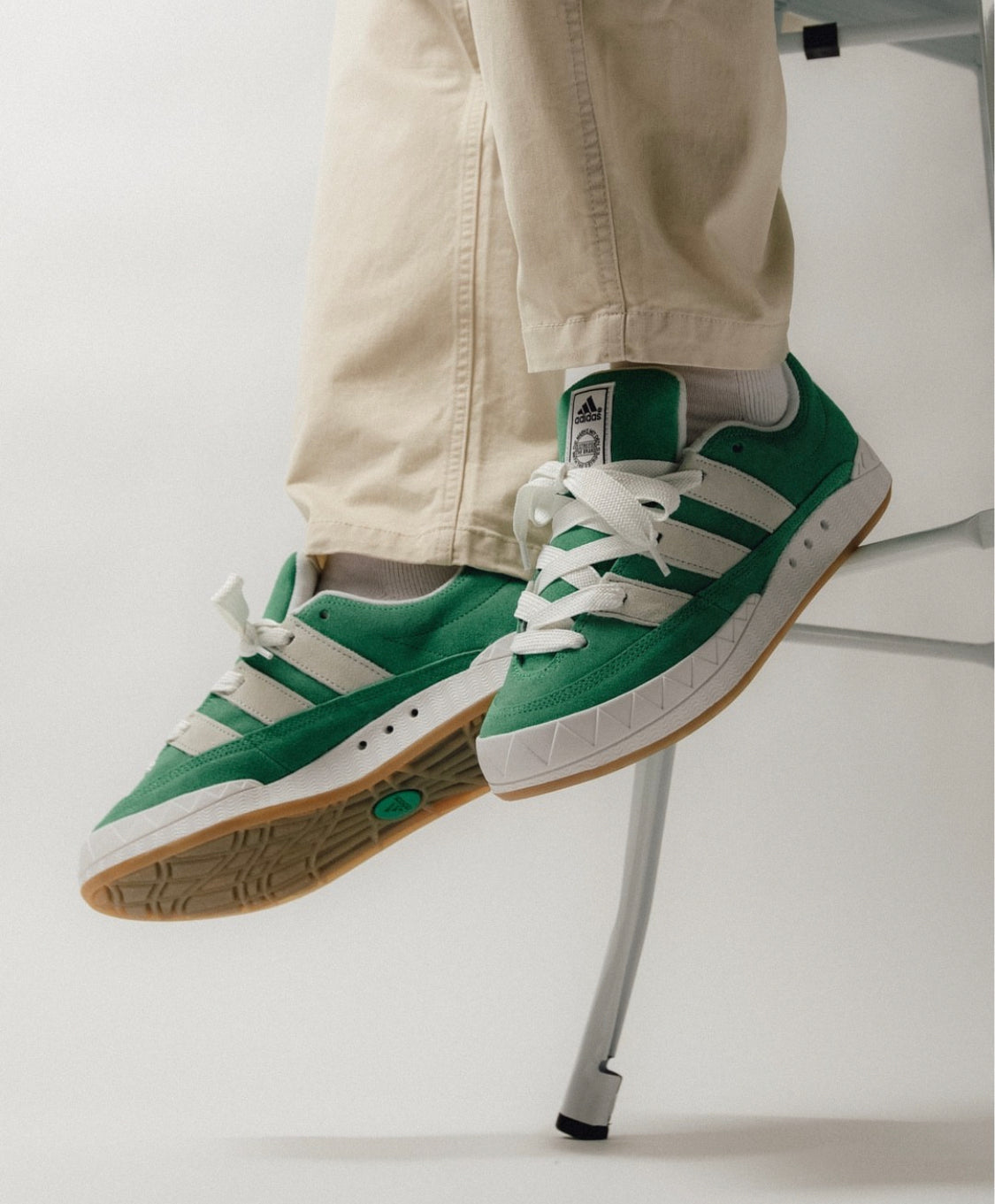 Adimatic Skate Sneakers “ Green White “