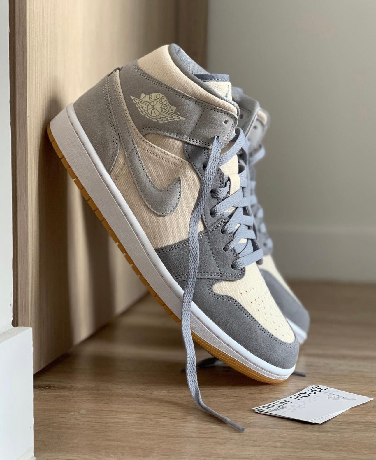 Air Jordan 1 Mid “ Coconut Milk / Particle Grey ”