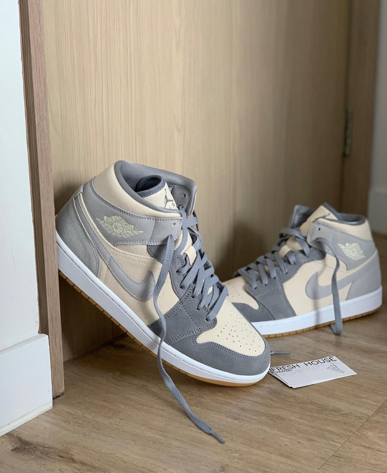 Air Jordan 1 Mid “ Coconut Milk / Particle Grey ”