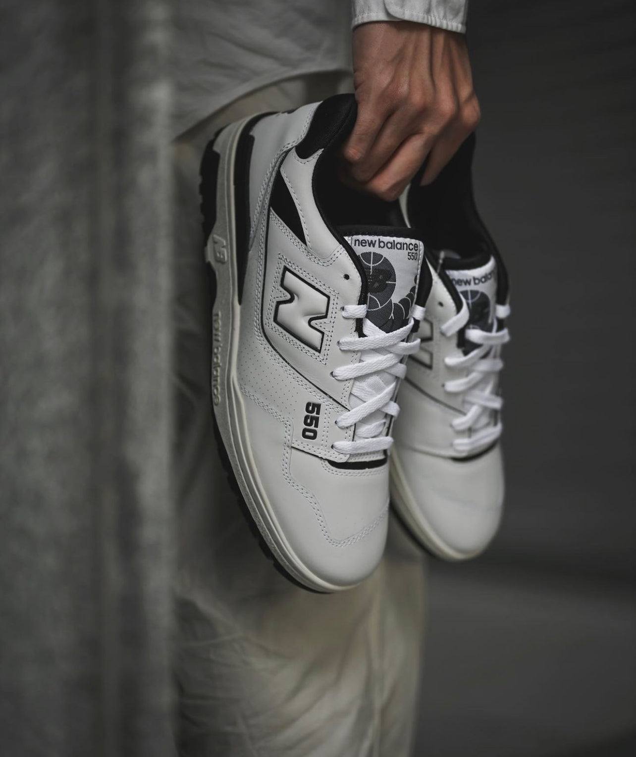 Balance P550 Low Top Sneaker - White/Black